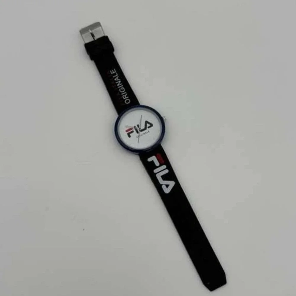 FILA Sport Style Wristwatch –‎ Blue Dial with Black Rubber Strap – Brand New
